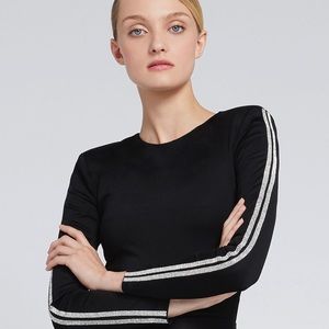 Amazing Strong Shoulder Top Zipper Back